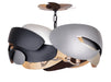 P1333-780 - Metalo Misto 4-Light Semi Flush Mount in Coal by George Kovacs