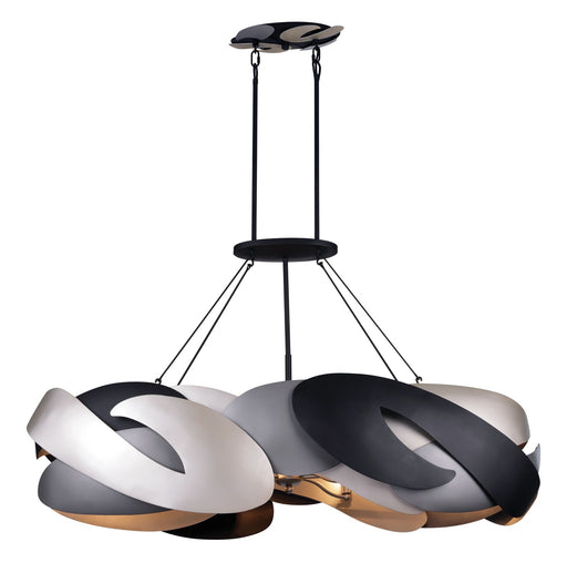 P1335-780 - Metalo Misto 6-Light Island Pendant in Coal by George Kovacs