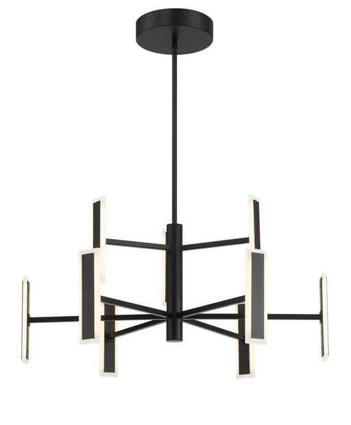 P1419-66A-L - Edge LED Chandelier in Coal by George Kovacs