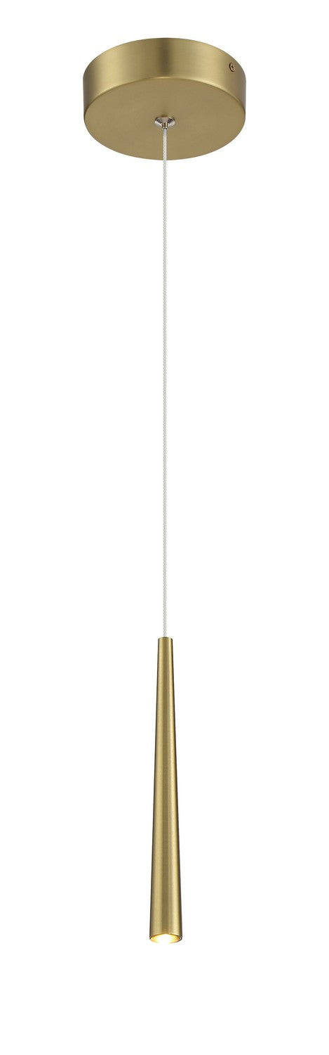 P1458-695-L - Stretch LED Mini Pendant in Soft Rass by George Kovacs