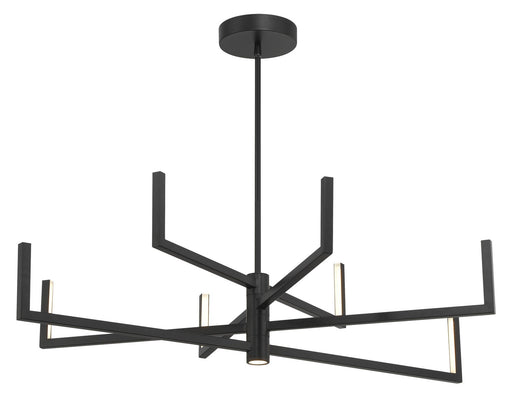 P1478-66A-L - Articular LED Chandelier in Coal by George Kovacs