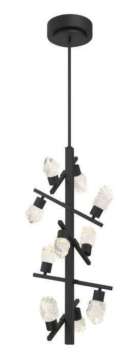 Kosmyc LED Foyer Pendant in Sand Black