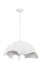 P1915-736 - Eclos 1-Light Pendant in Textured White with Silver Leaf by George Kovacs