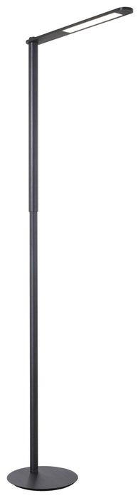 P1931-896-L - Kovacs LED Table Lamp in Coal Black & Brushed Coal Black by George Kovacs