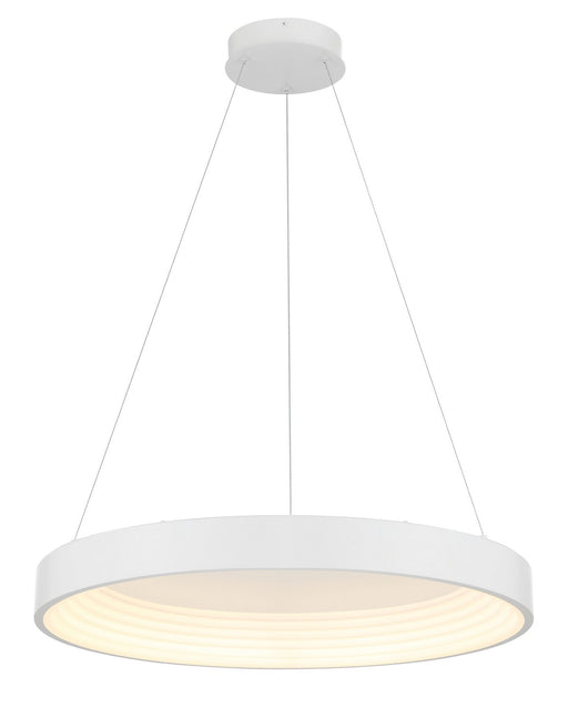 P5555-44B-L - Conc LED Pendant in Matte White by George Kovacs