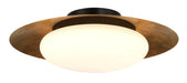 5626-869-L - Zinola LED Flush Mount in Sand Coal & Halcyon Gold by Minka Lavery