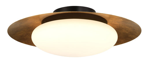 Minka Lavery Zinola LED Flush Mount in Sand Coal & Halcyon Gold (5626-869-L)