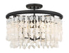 Minka Lavery Shimmering Elegance 4-Light Semi Flush Mount in Sand Coal (6703-66)