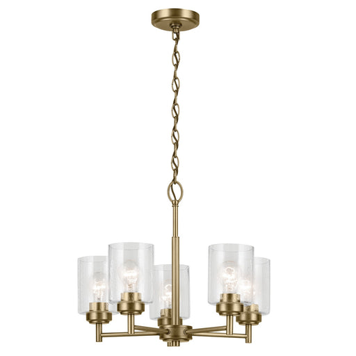 44030NBR- Winslow 5-Light Chandelier in Natural Brass by Kichler Lighting