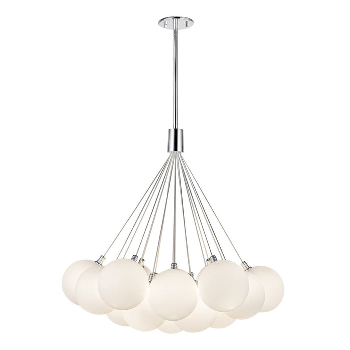 CH3128-OP- Bolla LED Chandelier in Opal Glass by Kuzco Lighting