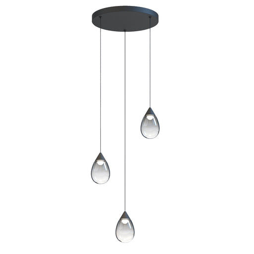 E21563-142BK - Dewdrop LED Pendant in Black by ET2