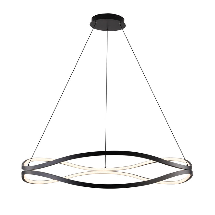 E22924-BK - Curvo LED Pendant in Black by ET2