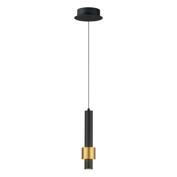 E24751-BKGLD- Reveal LED Pendant in Black & Gold by ET2