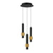 E24753-BKGLD- Reveal LED Pendant in Black & Gold by ET2