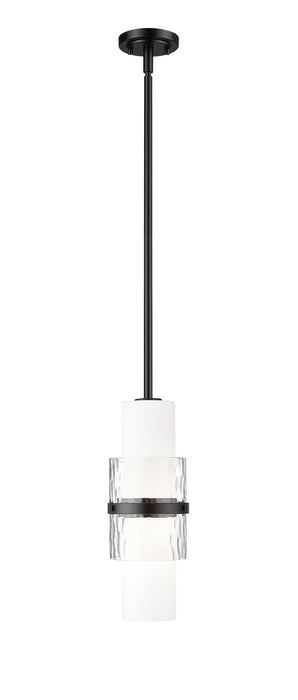 Cayden 1-Light Pendant in Matte Black