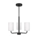 GLC1003MBK - Rhett 3-Light Chandelier in Midnight Black by Generation Lighting