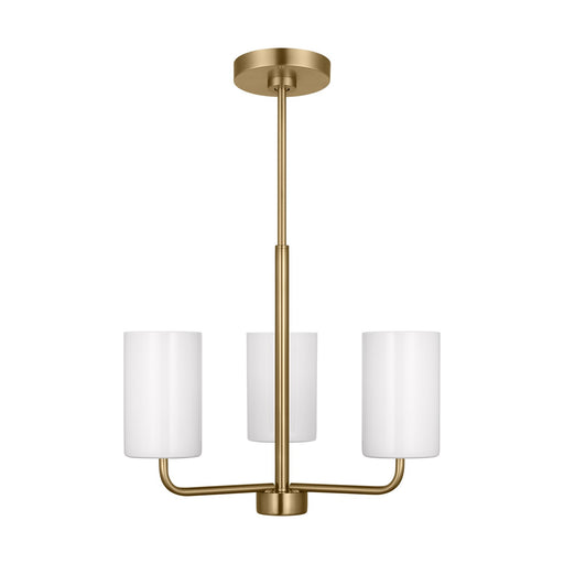 GLC1003SB - Rhett 3-Light Chandelier in Satin Bronze by Generation Lighting