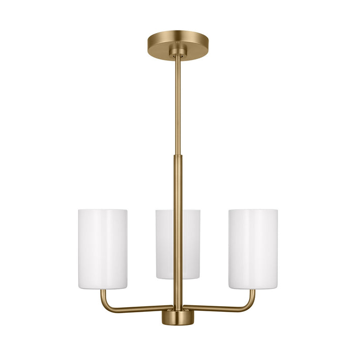 GLC1003SB - Rhett 3-Light Chandelier in Satin Bronze by Generation Lighting