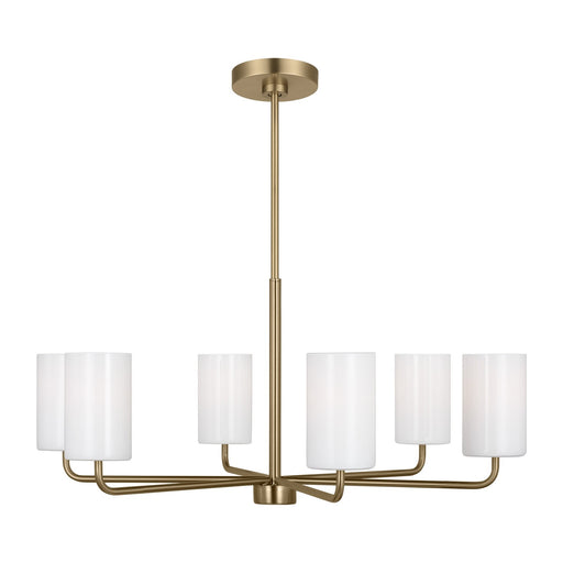 GLC1026SB - Rhett 6-Light Chandelier in Satin Bronze by Generation Lighting