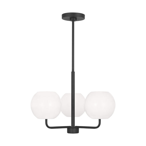 GLC1043MBK - Rory 3-Light Chandelier in Midnight Black by Generation Lighting