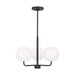 GLC1043MBK - Rory 3-Light Chandelier in Midnight Black by Generation Lighting