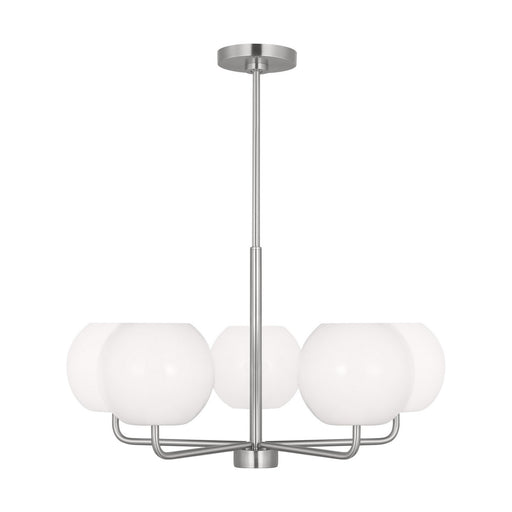 GLC1055BS - Rory 5-Light Chandelier in Brushed Steel by Generation Lighting