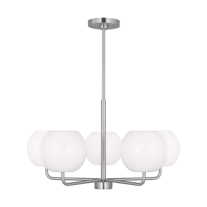 GLC1055BS - Rory 5-Light Chandelier in Brushed Steel by Generation Lighting