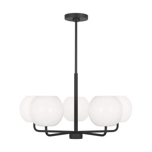 GLC1055MBK - Rory 5-Light Chandelier in Midnight Black by Generation Lighting