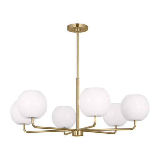 GLC1066SB - Rory 6-Light Chandelier in Satin Bronze by Generation Lighting