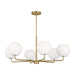 GLC1066SB - Rory 6-Light Chandelier in Satin Bronze by Generation Lighting