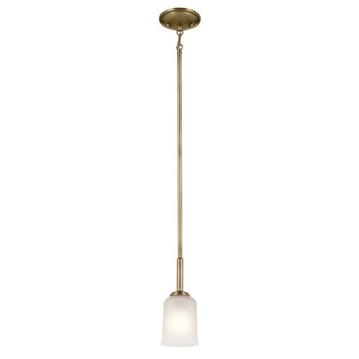 43674NBR- Shailene 1-Light Mini Pendant in Natural Brass by Kichler Lighting