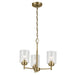 44029NBR- Winslow 3-Light Mini Chandelier in Natural Brass by Kichler Lighting