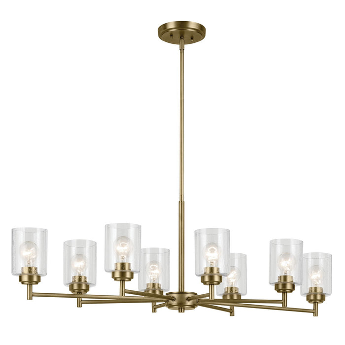 44035NBR- Winslow 8-Light Chandelier in Natural Brass by Kichler Lighting