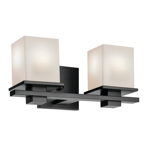 45150BK- Tully 2-Light Bath in Black by Kichler Lighting