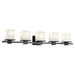 45193BK- Tully 5-Light Bath in Black by Kichler Lighting