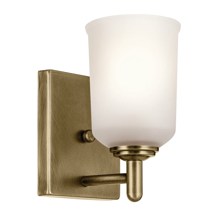 45572NBR- Shailene 1-Light Wall Sconce in Natural Brass by Kichler Lighting