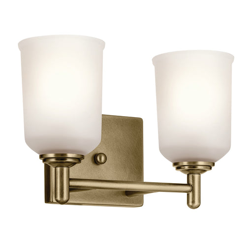 45573NBR- Shailene 2-Light Bath in Natural Brass by Kichler Lighting