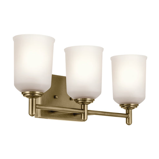 45574NBR- Shailene 3-Light Bath in Natural Brass by Kichler Lighting