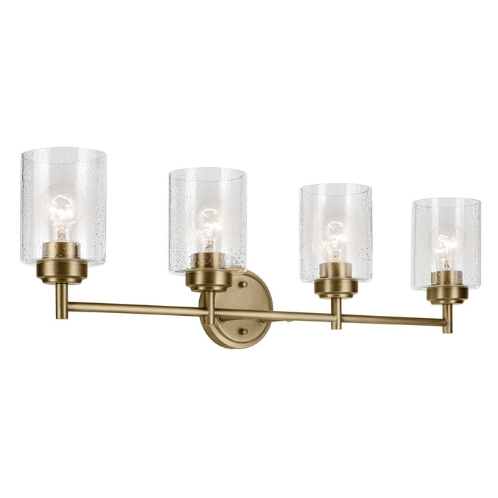 45887NBR- Winslow 4-Light Bath in Natural Brass by Kichler Lighting