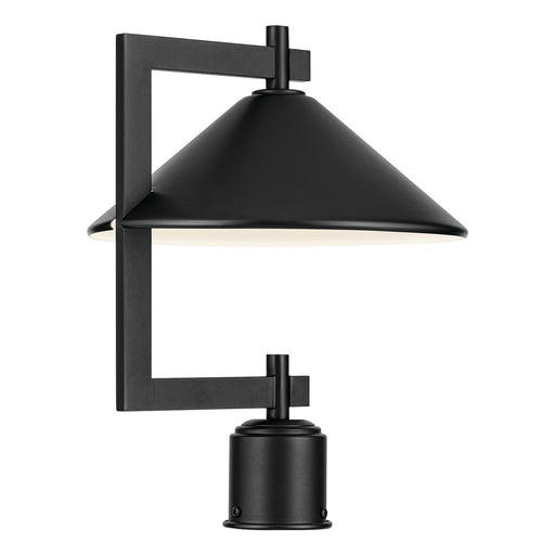 49063BK- Ripley 1-Light Outdoor Post Mount in Black by Kichler Lighting