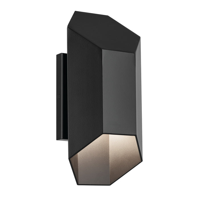 49607BKLED- Estella LED Outdoor Wall Mount in Black by Kichler Lighting