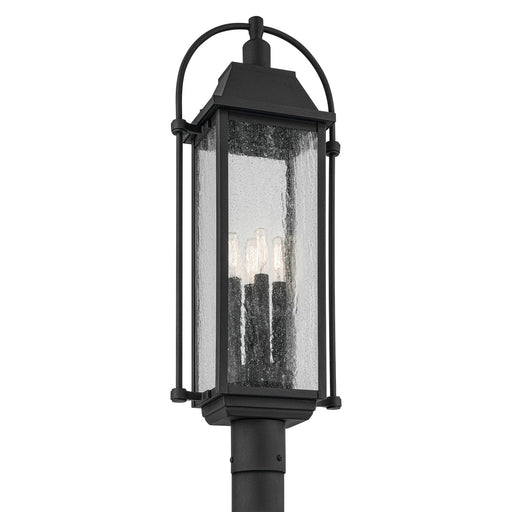 49717BKT- Harbor Row 4-Light Outdoor Post Mount in Textured Black by Kichler Lighting