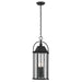 49718BKT- Harbor Row 4-Light Outdoor Pendant in Textured Black by Kichler Lighting