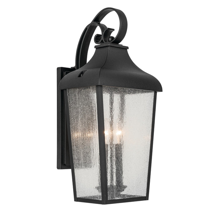 49737BKT- Forestdale 2-Light Outdoor Wall Mount in Textured Black by Kichler Lighting