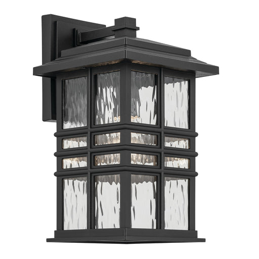 49830BKT- Beacon Square 1-Light Outdoor Wall Mount in Textured Black by Kichler Lighting