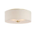 10010OMNAB- Bongo 3-Light Flush Mount in Natural Aged Brass by Maxim