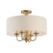 10013OMNAB- Bongo 4-Light Pendant / Semi-Flush Mount in Natural Aged Brass by Maxim