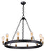 26275BKNAB/BUL- Noble LED Chandelier in Black & Natural Aged Brass by Maxim