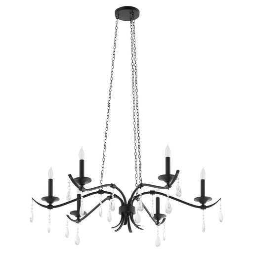 603-6-59 - Lorelei Chandelier in Matte Black by Quorum