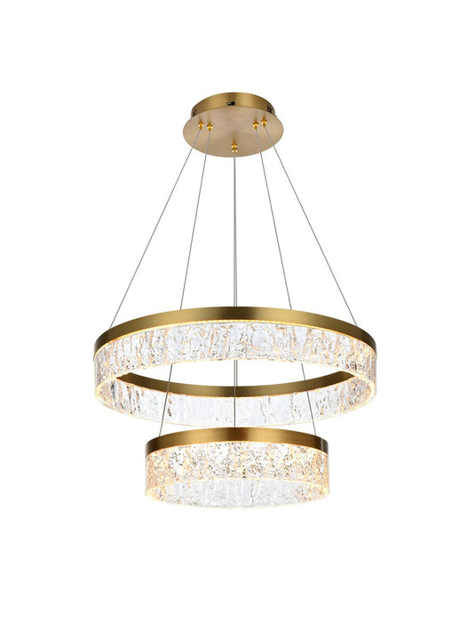 2050G22SG - Linden LED Chandelier in Satin Gold by Elegant Lighting